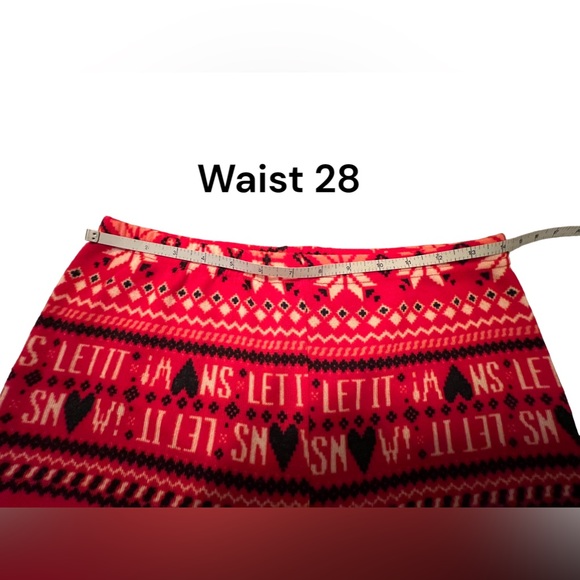 Women’s, Snowflake, Let It Snow, Print, Knit Leggings, Sz. Lrg - Picture 5 of 8